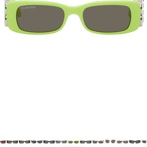 balenciaga dynasty sunglasses yellow